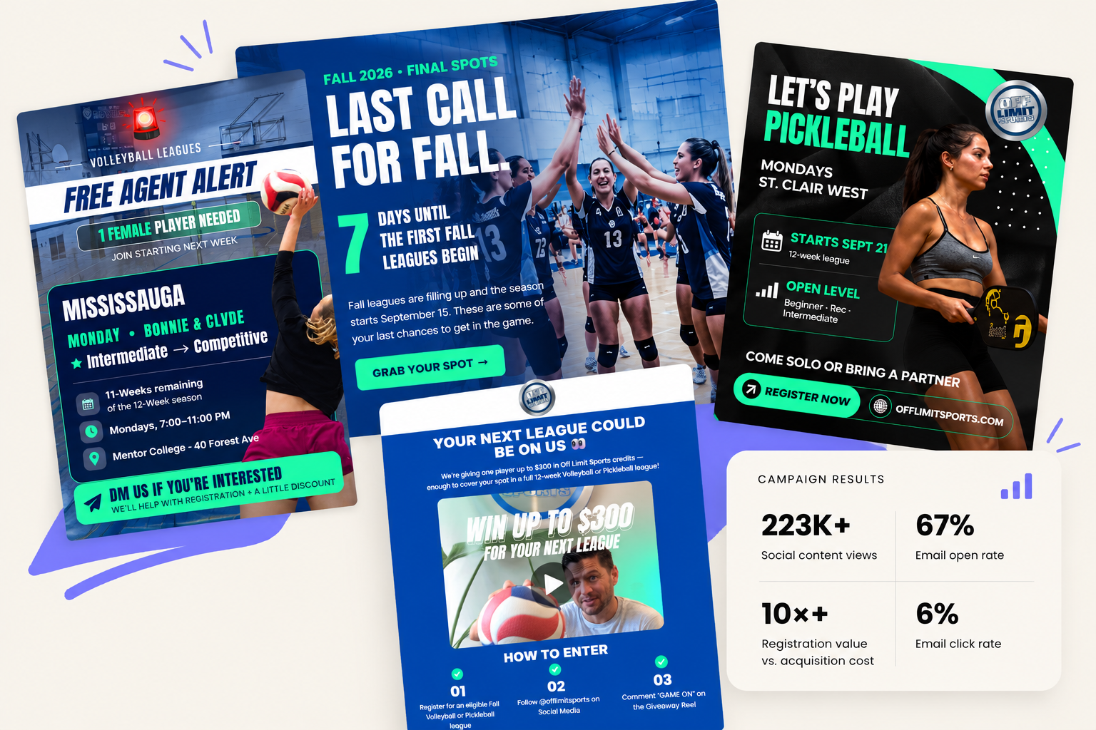 Off Limit Sports integrated marketing campaigns